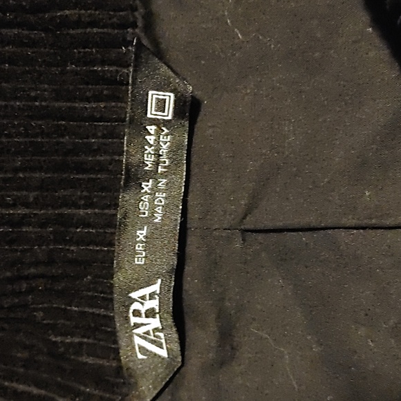 Zara Utility Contrast cotton and corduroy jacket Sz.XL Black - Picture 9 of 10